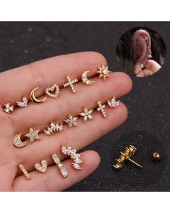 Zircon earrings