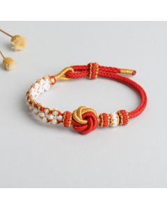 Diy Hand-woven Knot Bracelet Peach Blossom Knot Carrying Strap Wearable Shipping Beading Accessories Bracelet
