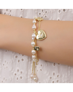 Love Freshwater Pearl Fashion Bracelet