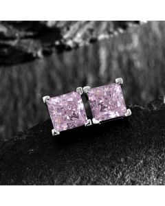 High Carbon Diamond Earrings  Simple Ins Princess