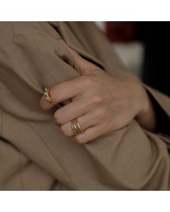 Women's Retro Multi-layered Index Finger Ring Two Color