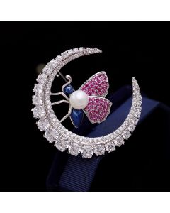 Zircon Little Bee Fashion Brooch