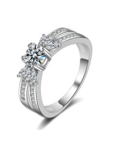 Cross-border exclusively for the wish explosion European and American ring ring female studded zircon horse eye trend hot hand jewelry wholesale
