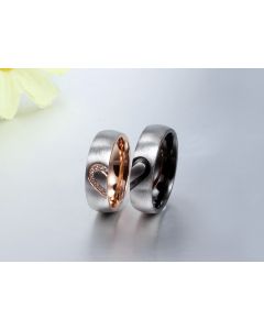 Micro diamond ring couple ring