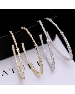 Geometric Oval Earrings Fashion Exaggerated Earrings