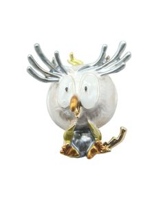 Painted Bird Brooch, Alloy Diamond-studded Clothing Accessories