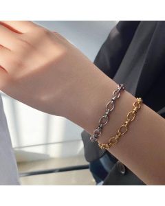 Stainless Steel Hand-woven Fancy Stitching Bracelet
