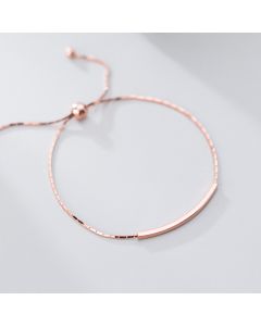 925 Silver Bracelet Female  Hollow Elbow Bracelet Cute Temperament Round Bead Jewelry