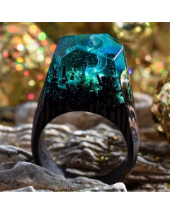 Resin and wood ring