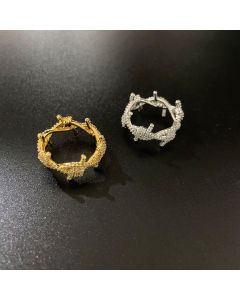 Jewelry Trend Ring Niche Fashion Copper Gold Plated