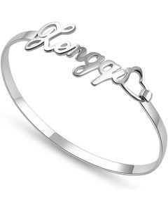 Customized Name Bracelet Personalized Custom Bangles Stainless Steel Jewelry