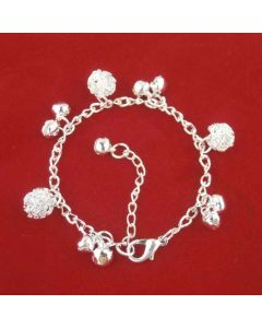 Ethnic Bell Alloy Ball Bracelet