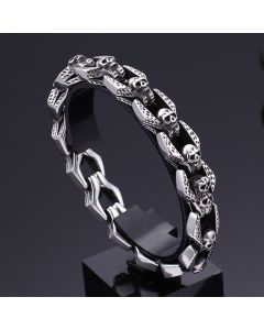 Punk Skull Stainless Steel Bracelet