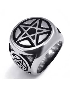 Personalized creative five-pointed star ring