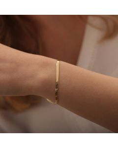 Simple And Short Sequins Flat Snake Bone Bracelet
