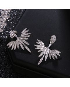 European And American Earrings With Micro-Inlaid Zircon