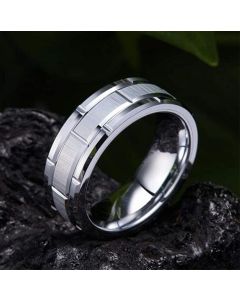 Men's Groove Three-in-One Combination Ring Jewelry