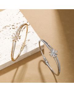 Double Layer Light Hollow Jeweled Women's Bracelet