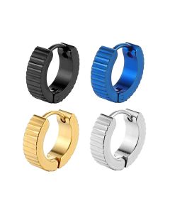Titanium Steel Gear Earrings Ear Bone Buckle Men's Earrings