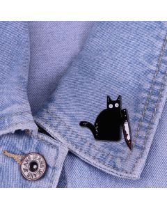 Killer Cat Brooch Halloween Cartoon Accessories