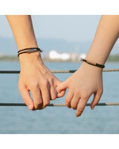 Stainless Steel Magnet Attractive Couple Bracelet