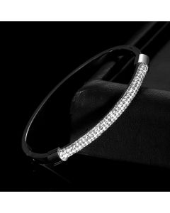 Electroplated 18K Titanium Steel Bracelet Female Diamond Personality