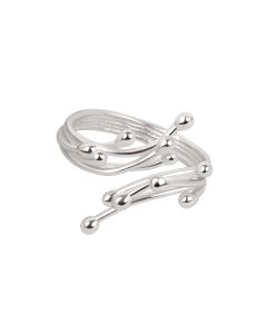 Simple And Versatile Heterogeneous Irregular Branches Net Celebrity Ring