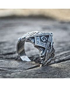Simple Men's Masonic Symbol Alloy Ring