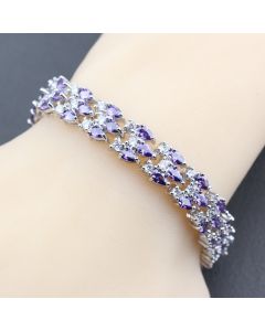 Mark Wedding Jewelry White Cubic Zirconia Luxury Bracelet