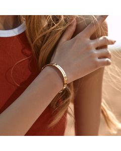 Women's Wide-brimmed Metal Feel Fashion Bracelet