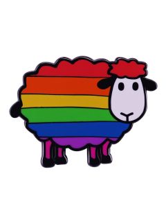 Creative Cute Sheep Brooch Floral Art Badge