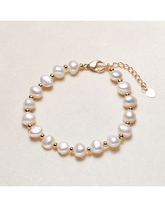 Women's Casual Fashion Freshwater Shaped Pearl Bracelet