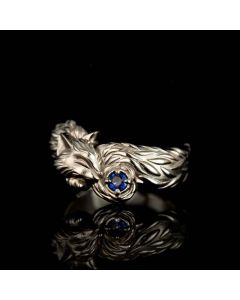 Fashion Retro Fox Diamond Alloy Ring