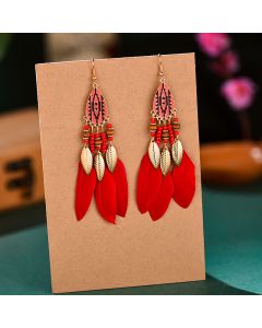 Feather earrings