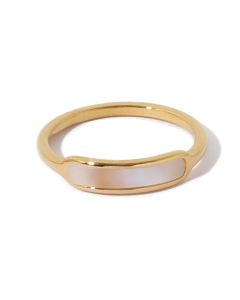Female Natural Mother-Of-Pearl Shell Ring