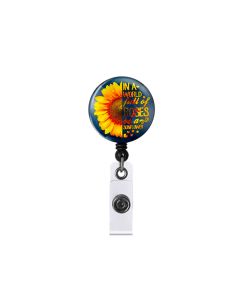 Epoxy, Sunflower, Sun Flower,  Badge