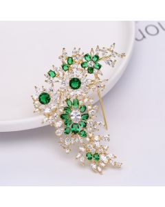 Brooch Fashion Women's Copper Inlay 3A Zircon Inlay