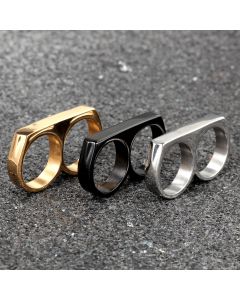 Two-finger Ring Stainless Steel Glasses