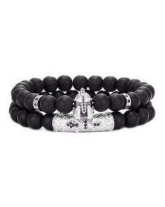 Frosted Stone Energy Yoga Copper Micro-inlaid Zircon Bracelet