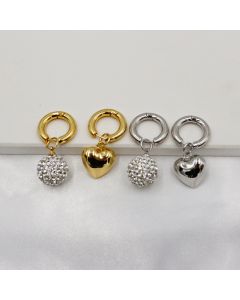 Ins Niche Design Fashion Classic Love Asymmetric Earrings