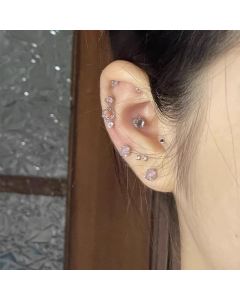Small Cute Simple Style Moonstone Small Ear Studs