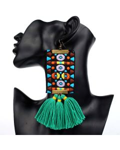 Women's long earrings with tassel earrings