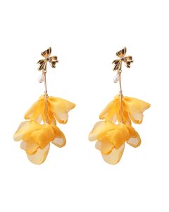 Boucles Doreilles Longues Pendantes En Forme De Fleur, Accessoires Bijoux Pour Femmes, Vente En Gros
