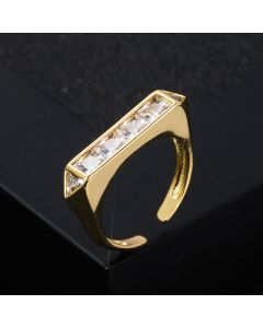Fashion Niche Design Copper Micro-set Zircon Ring