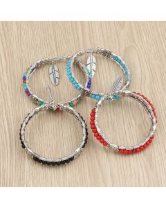 Fashion Alloy Turquoise Feather Bracelet