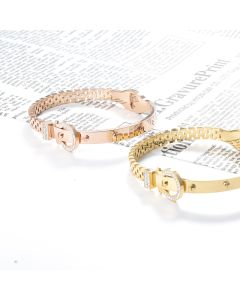 Women's Creative Diamond Hollow Bracelet Titanium Steel