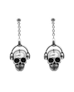 Runtao Retro Long Tassel Skull Earrings Ladies Fashion Nightclub Rock Earrings Punk Charming Ear Jewelry