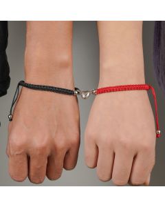 Simple Handmade Woven Love Magnet Bracelet