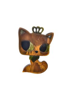 New Beautiful Cat Kitten Cat Cat Acrylic Badge Cute Cartoon Multi-Layer Stitching Horn Plate Brooch Pin