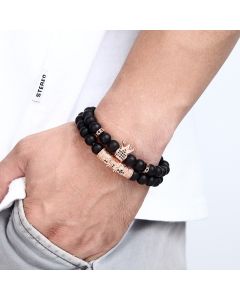 Micro-inlaid Zircon CZ Crown Bracelet Suit